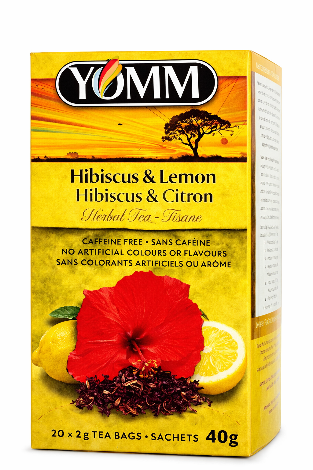 YOMM Hibiscus & Lemon Teabags