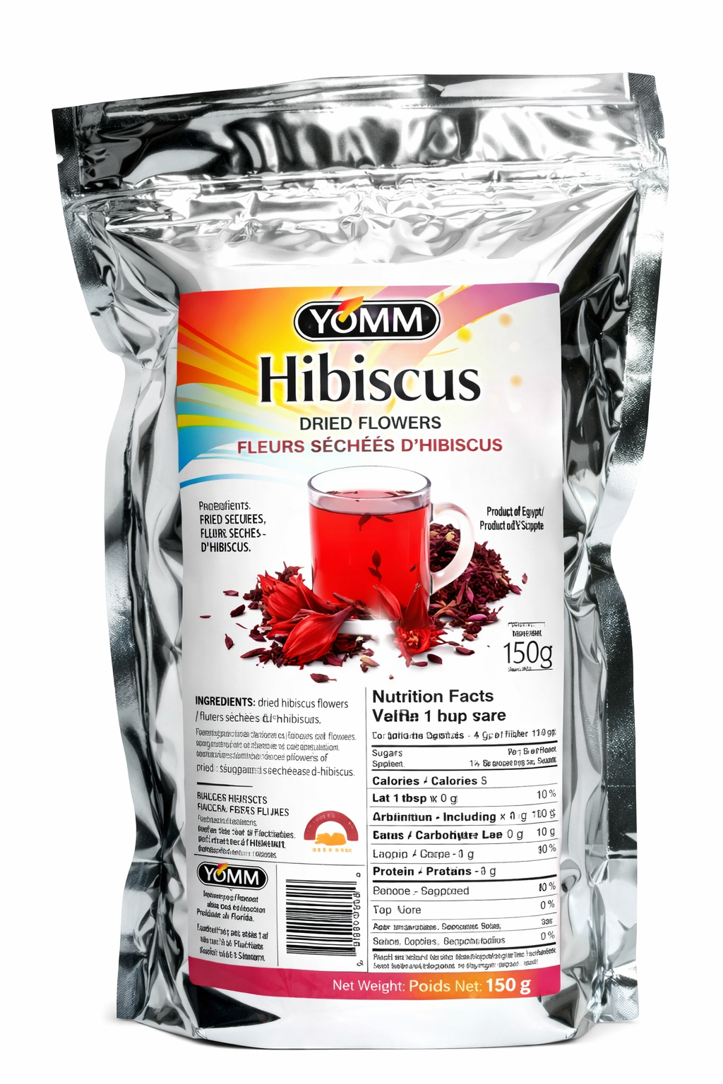 YOMM Hibiscus Dried Loose Flowers